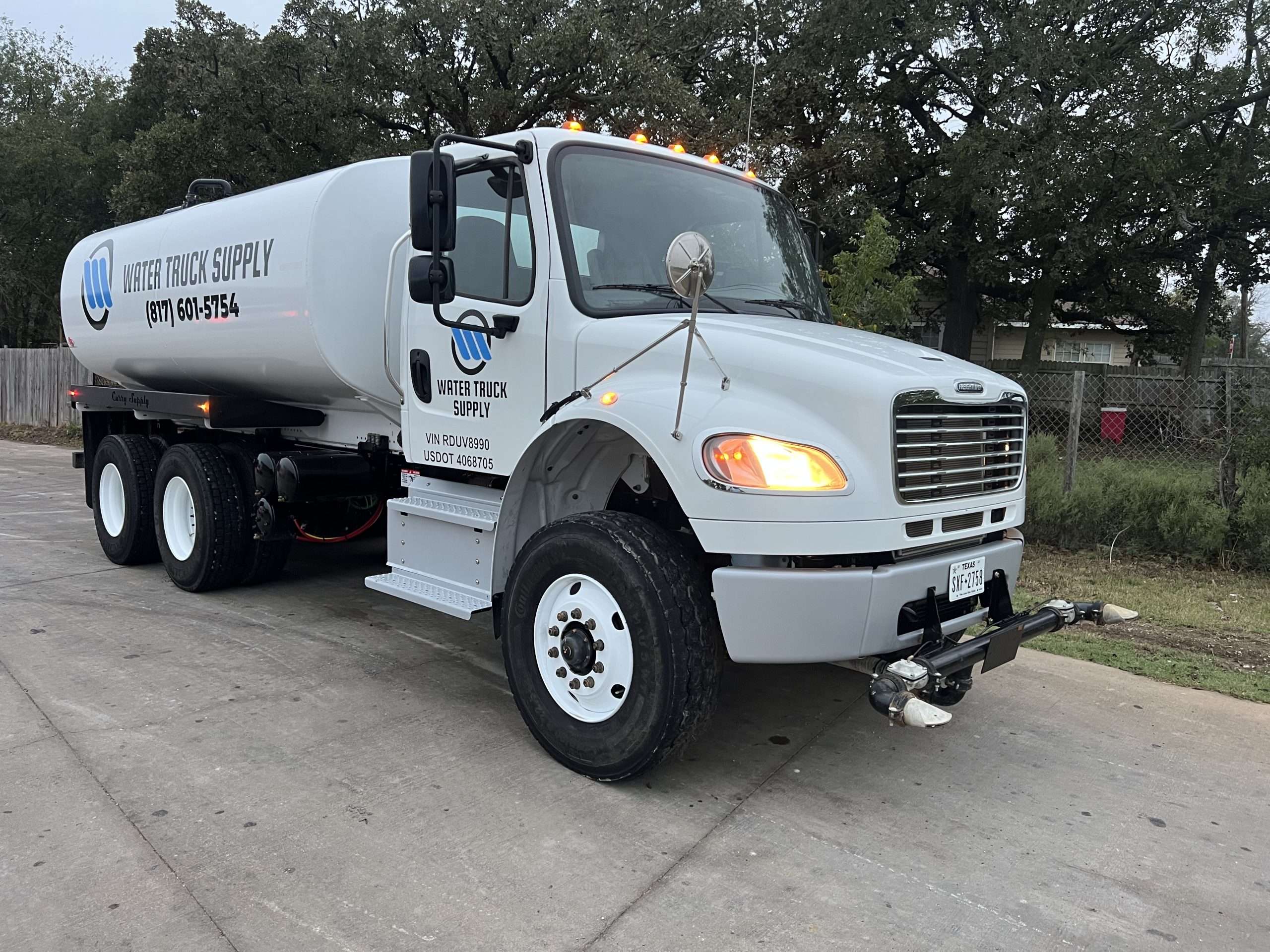 Water Truck Supply fleet - 4,000 gallon water trucks